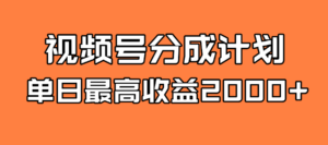 全新蓝海 视频号掘金计划 日入2000+-湖南汶篮网络科技有限公司