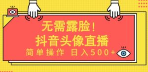 无需露脸，Ai头像直播项目，简单操作日入500+-湖南汶篮网络科技有限公司