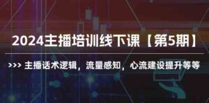 (10161期)2024主播培训线下课【第5期】主播话术逻辑,流量感知,心流建设提升等等-湖南汶篮网络科技有限公司
