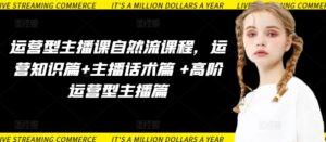 运营型主播课自然流课程,运营知识篇+主播话术篇 +高阶运营型主播篇-湖南汶篮网络科技有限公司