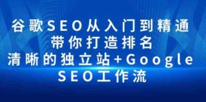 (10169期)谷歌SEO从入门到精通 带你打造排名 清晰的独立站+Google SEO工作流-湖南汶篮网络科技有限公司