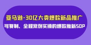 亚马逊30亿大卖爆款新品推广，可复制、全程案例实操的爆款推新SOP-湖南汶篮网络科技有限公司