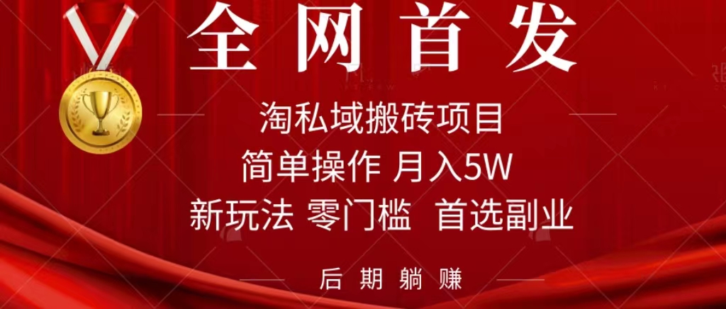 淘私域搬砖项目，利用信息差月入5W，每天无脑操作1小时，后期躺赚-湖南汶篮网络科技有限公司