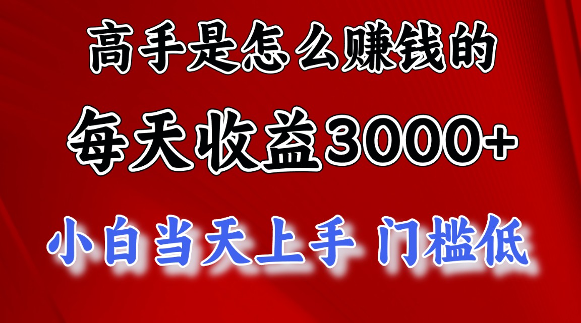 （10436期）高手是怎么赚钱的，一天收益3000+ 这是穷人逆风翻盘的一个项目，非常稳…-湖南汶篮网络科技有限公司