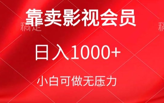 靠卖影视会员，日入1000+，落地保姆级教程，新手可学-湖南汶篮网络科技有限公司
