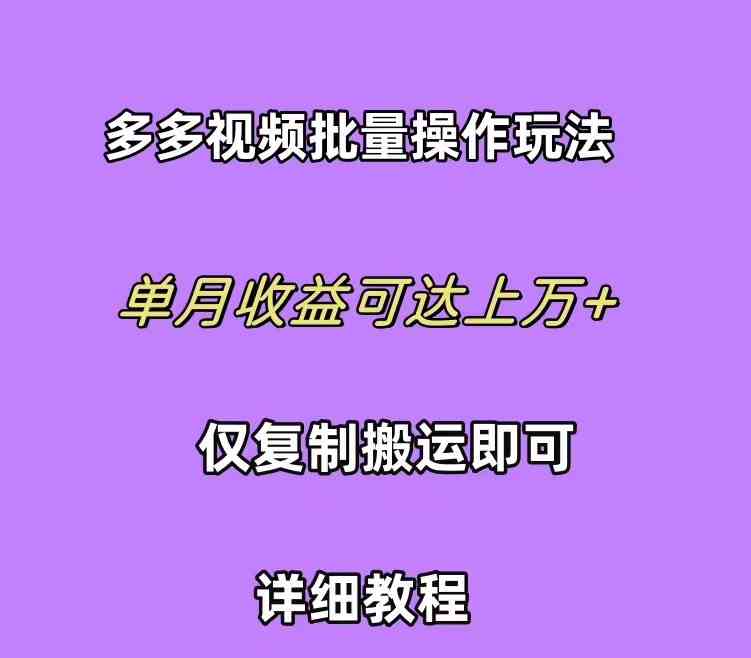 (10029期)拼多多视频带货快速过爆款选品教程 每天轻轻松松赚取三位数佣金 小白必…-湖南汶篮网络科技有限公司